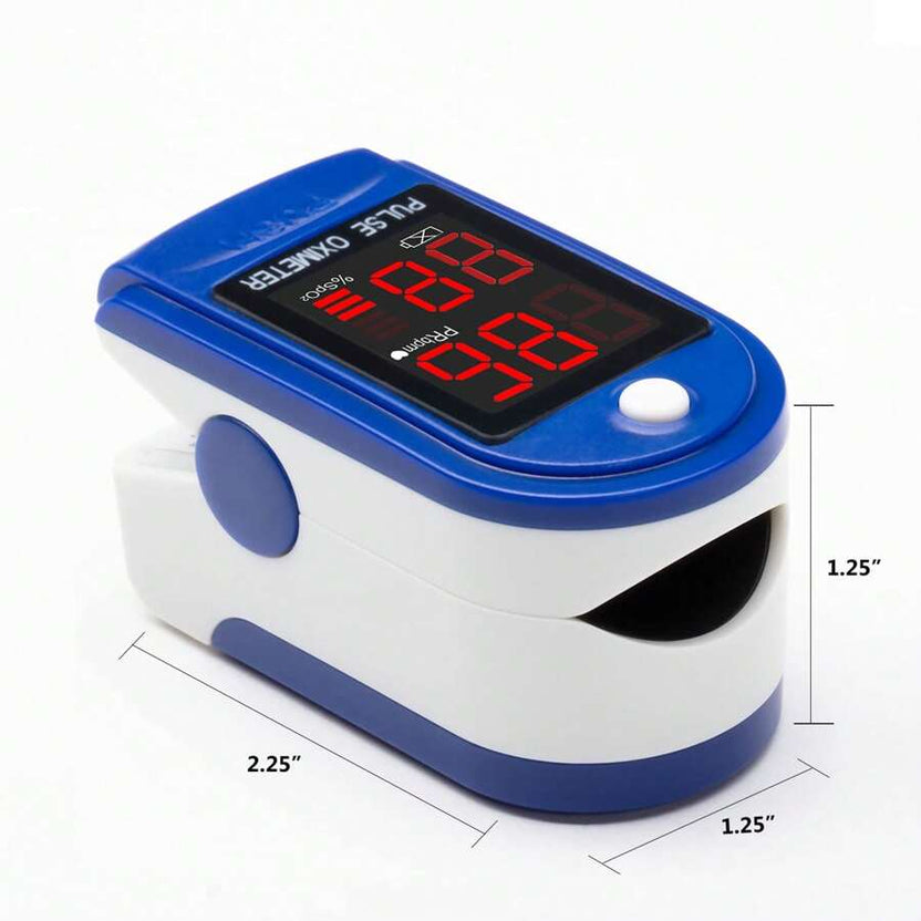 Fingertip Pulse Oximeter - Portable SpO2 &amp O2 Monitor for Home or Sport